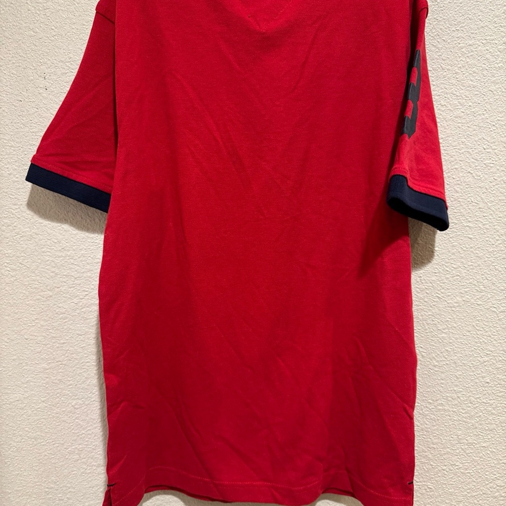 NWT‎ Tommy Hilfiger regal red, White & Blue boys golf polo shirt size m - 12/14 - Picture 5 of 6